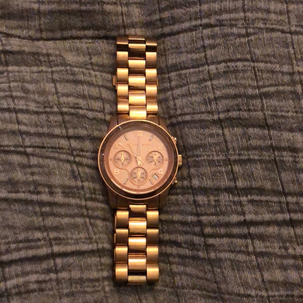 Rose gold michael kors watch